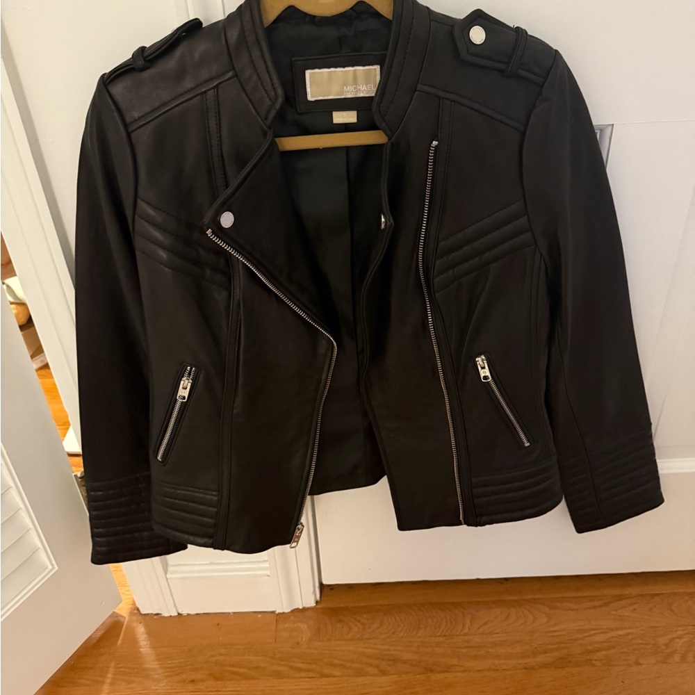 Michael Kors Black Leather Jacket